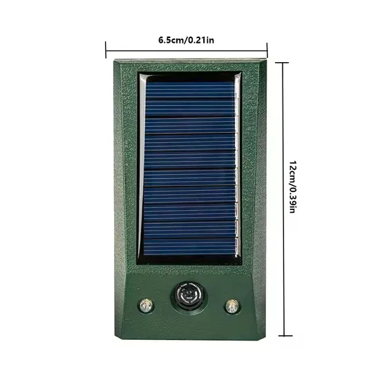 Repelente de ratas y pájaros ultrasónicos con luces intermitentes LED1