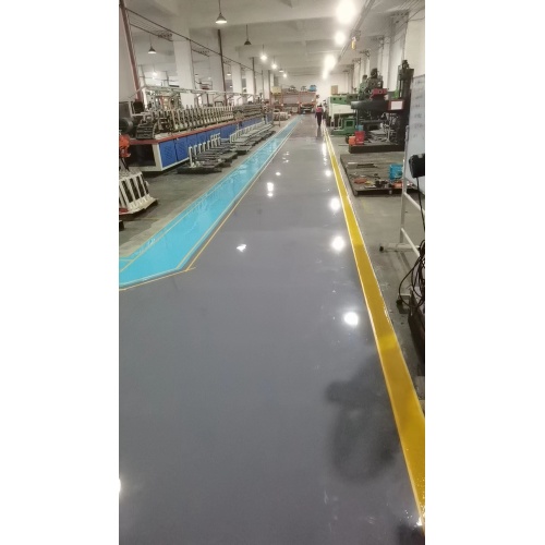 The floor of the company's workshop was reorganized