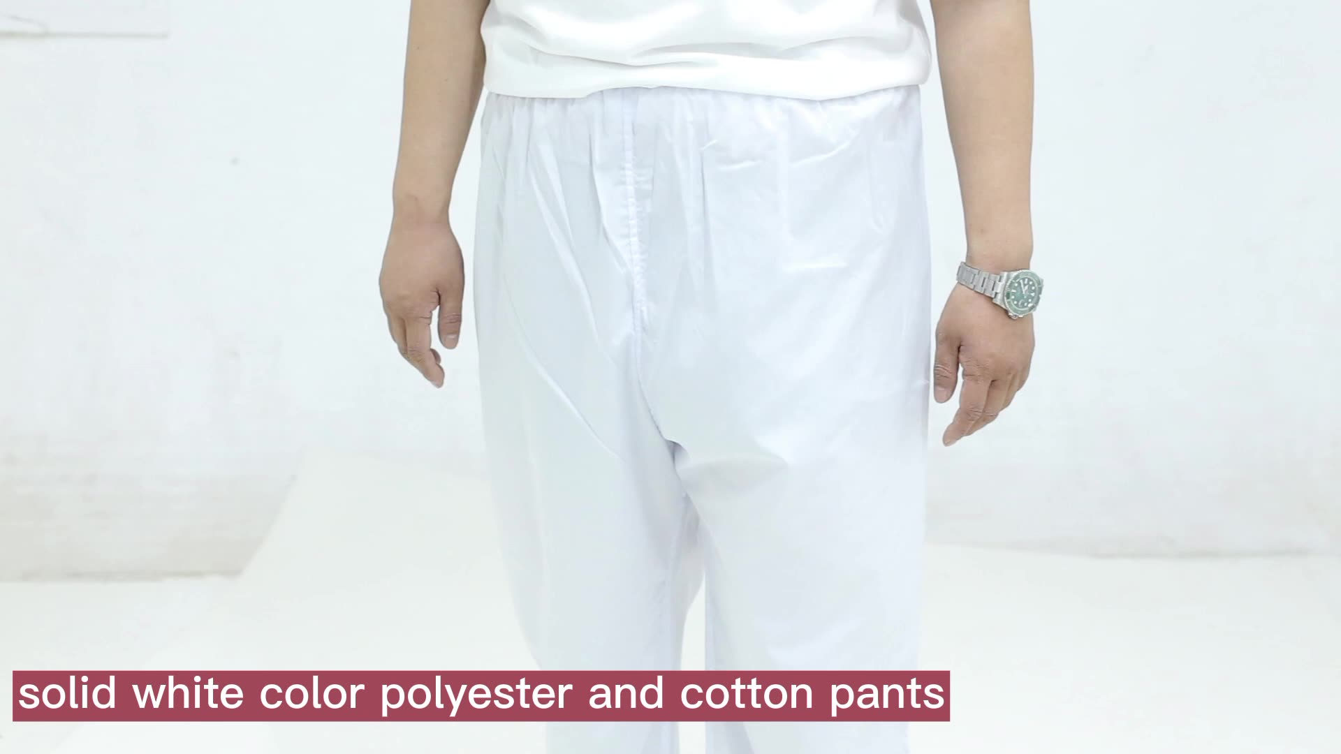 Dubai Abaya vaste witte kleur mannen broek groothandel islamitische kleding moslimbroek witte broek voor moslim1