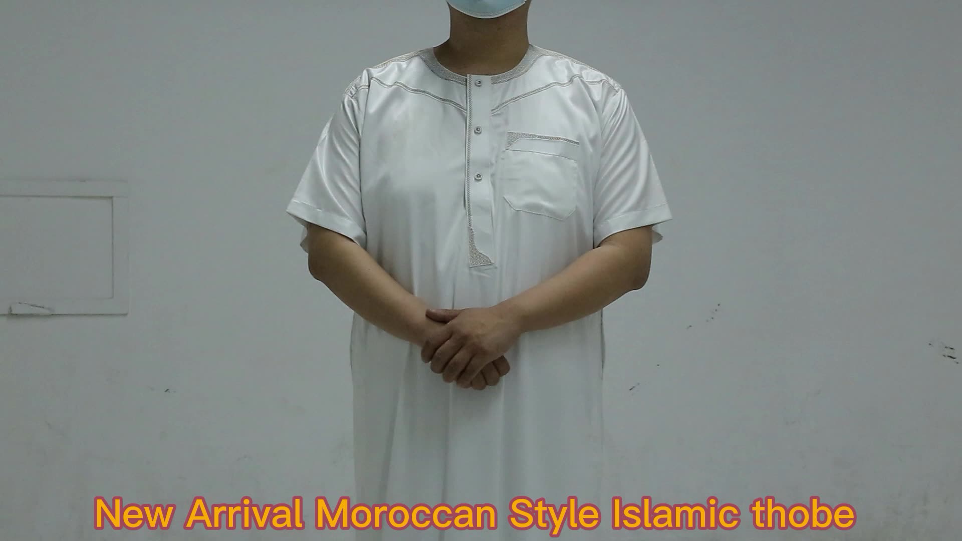 Abbigliamento islamico per uomini abiti musulmani thobe uomini cotone jubbba / stile arabo thobe / piattiera jubah thawb1