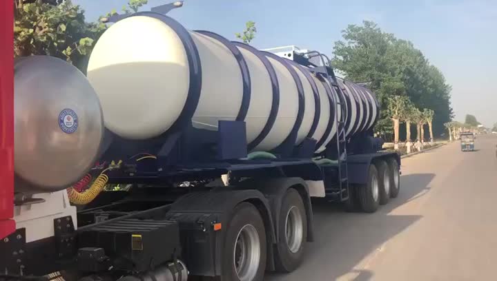 Chemical liquid 40 CBM tank semi-trailer