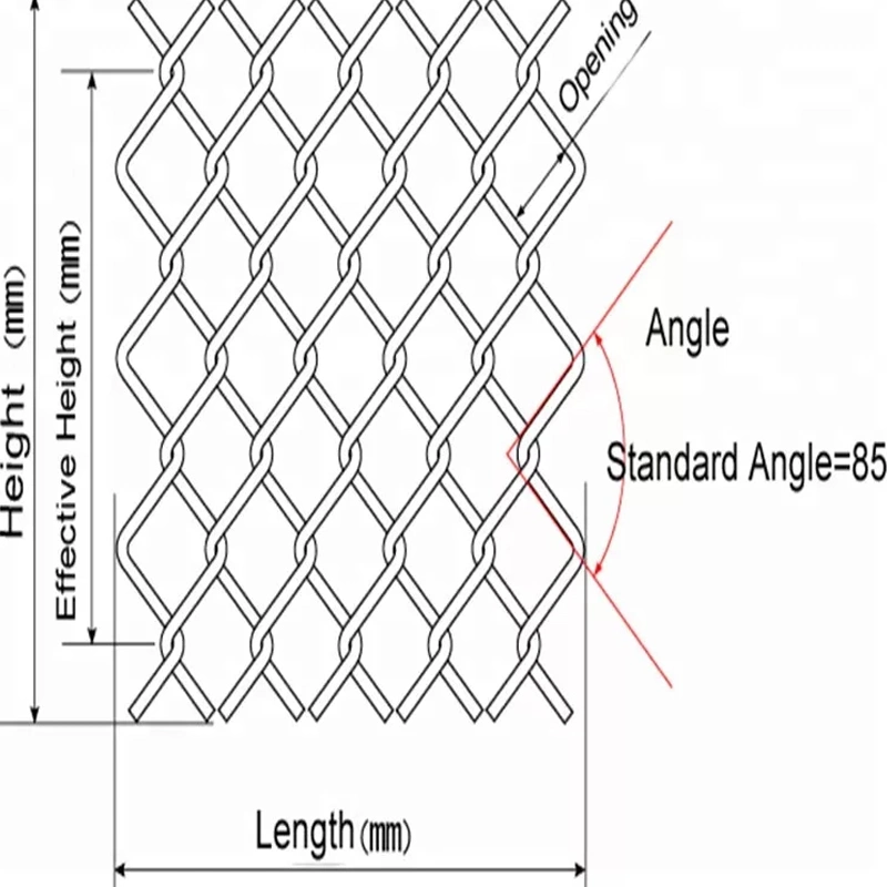 8 voet gebruikte luchthavengegalvaniseerd cycloon draad mesh schermen 1,5 inch kettingschakelrollen gegalvaniseerde gabionwand