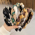 DOMOHO Women's Fashion Hairband - Wedding Bridal Party Twist Fabric Bandana Scrunchie1