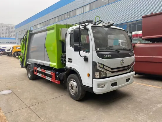 Kecekapan Pemuatan Tinggi Dongfeng 4X2 10cbm Triangular Hopper Tolak Pemadat Trak1
