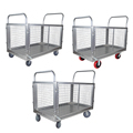 800kg Capacity High Grade Iron Mesh Plate Platform Cart with 8'' Casters - 27.5x47 Inch Baseboard - Ideal for Storage and Transport1