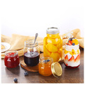 Wholesale 1000ml Wide Mouth Glass Jars Straight Food Storage Pickled Glass Jar Container With Metal Lids1