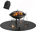 Fire Pit Mats Bonfires Lawn Patio Patio Chiminea Deck Defender Under Grill BBQ Mat Heat Shield Shield Fire Resistant Pad untuk Luar Rakan11