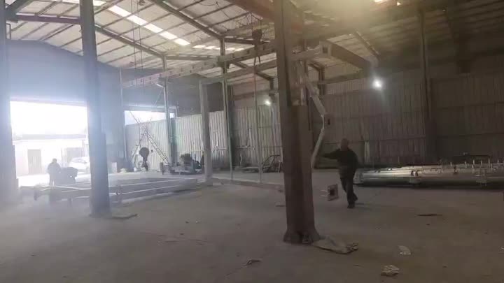 Road traffic sign pole production