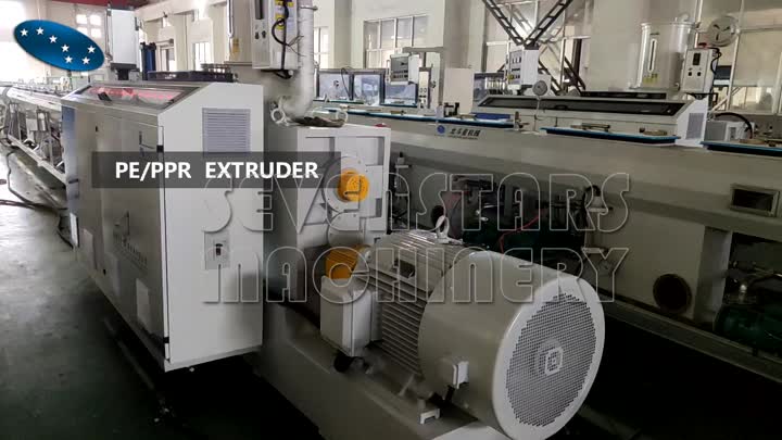 Línea de extrusión de tubos de PE de 16-110 mm