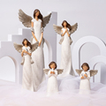Custom Wholesale Polyresin Angel Statues: Praying Home Decor Figures1
