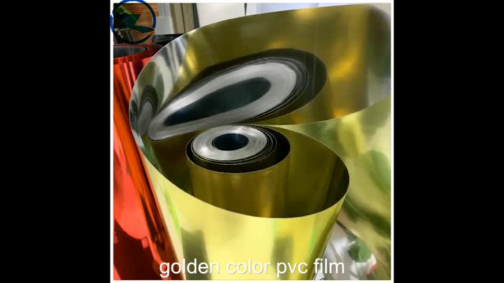 7.21 golden color pvc film