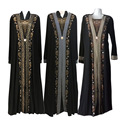 Abaya Dubai 2023 عمده فروشی لباس اسلامی مشکی بدلیجات مشکی لباس مسلمان زنانه Abayas1