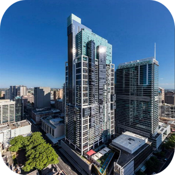 Juego de ducha de batidora de cuenca y bañera para World Tower Sydney, Australia