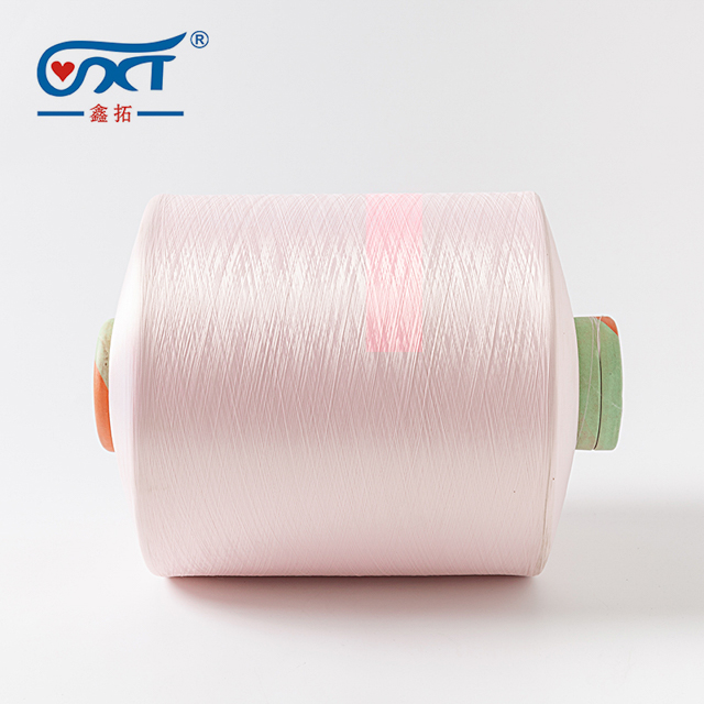 Pink Color ACY Spandex Covering Elastic Yarn Raw 2070/24F Spandex Covered Nylon Yarn