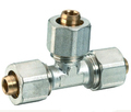Multilayer Brass Pipe Fittings Pipe Tee MY-66091