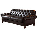 China Supplier Chesterfield Upholstered PU Leather Couch Sofa1