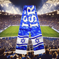 Custom Design Israel Flag Scarf - Cheap Promotional Souvenir for Football Club Fans1