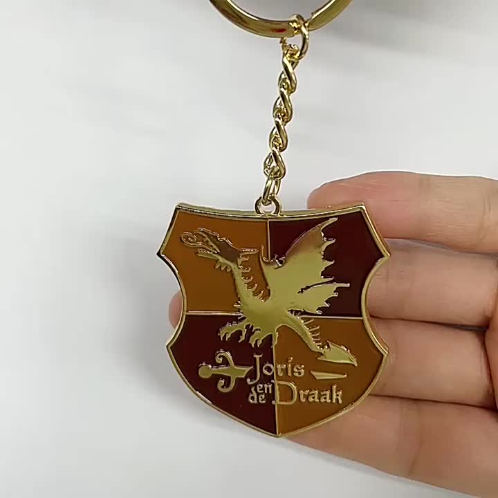Metal custom soft enamel keychain