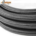 Rentone AN6, AN8, AN10 Black Nylon Covered Stainless Steel Braided CP/E NBR Rubber Fuel Hose1