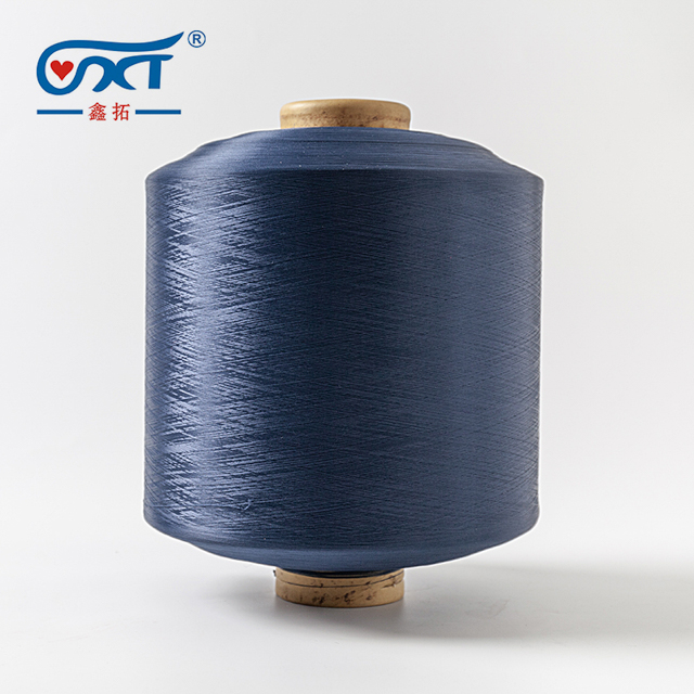 Dark Blue 2075/3075/4075 polyester spandex covered acy yarn