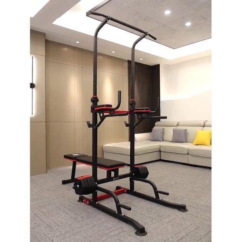 Indoor Fitness Home Fitnessstudio Geräte Stromturm mit Gewicht Bank Kinn Pull -Up Dip Bars Gymnastik Parallele Bars für Verkauf1