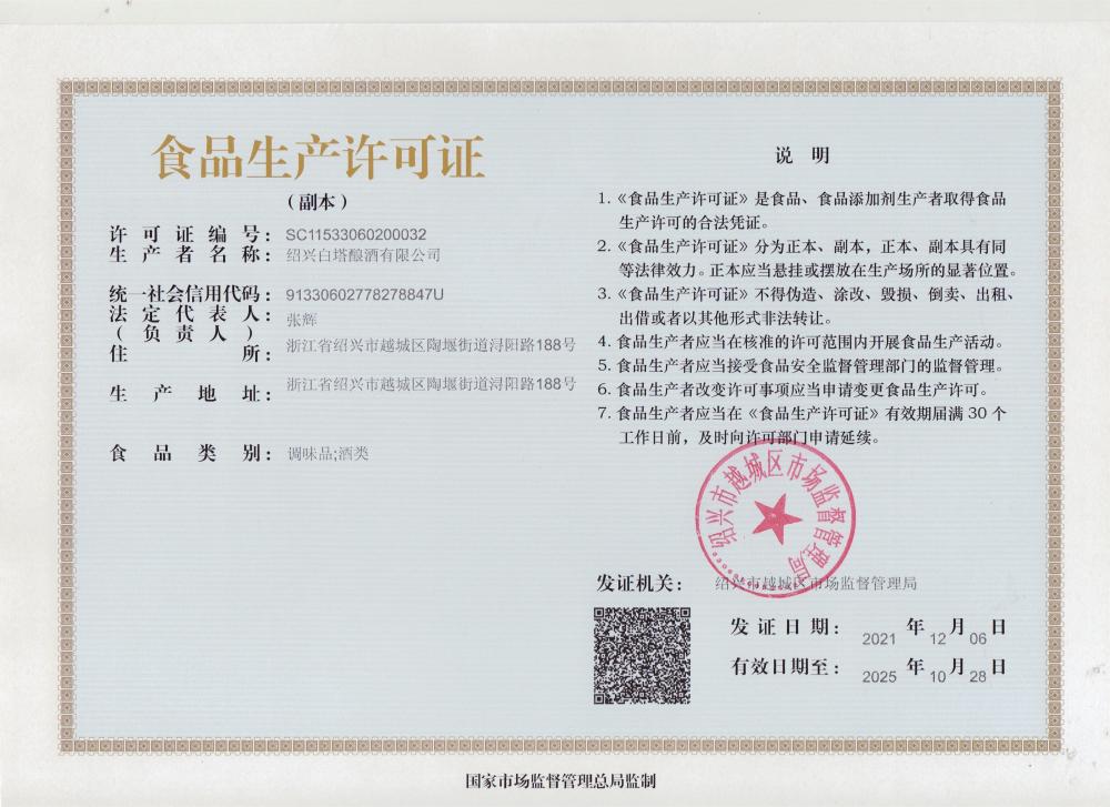 Food Production License