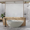Foshan Luxury Grey Freestanding Acrylic Bathtub1