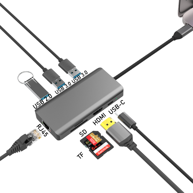 D02 8 in 1 USB C Docking Station.MP4