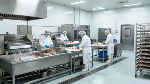 Laboratorio di pre-lavorazione degli alimenti