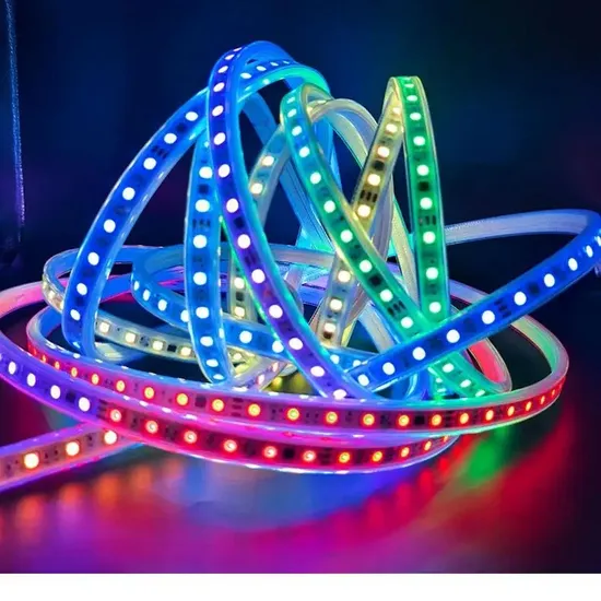 220V 110V luces de tira LED RGB 5050 100m Multicolor Flexible Roll IP65 Al aire libre RGB Dual color Rope LED Light Strip1