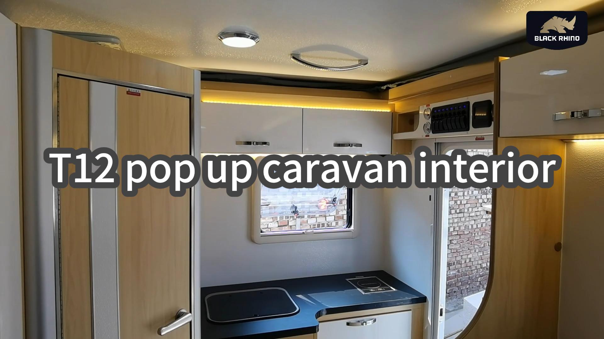 T12 pop up caravan interior