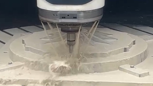 DMG MORI Machining Center is doing lightweight milling process
