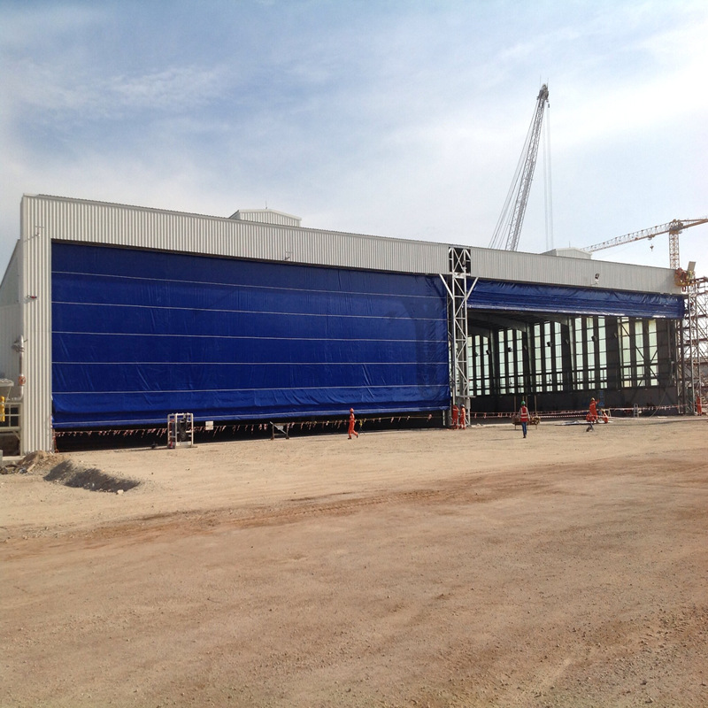 PVC Lifting Up Hangar Door