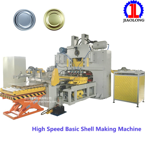 High speed tin can lids making machine