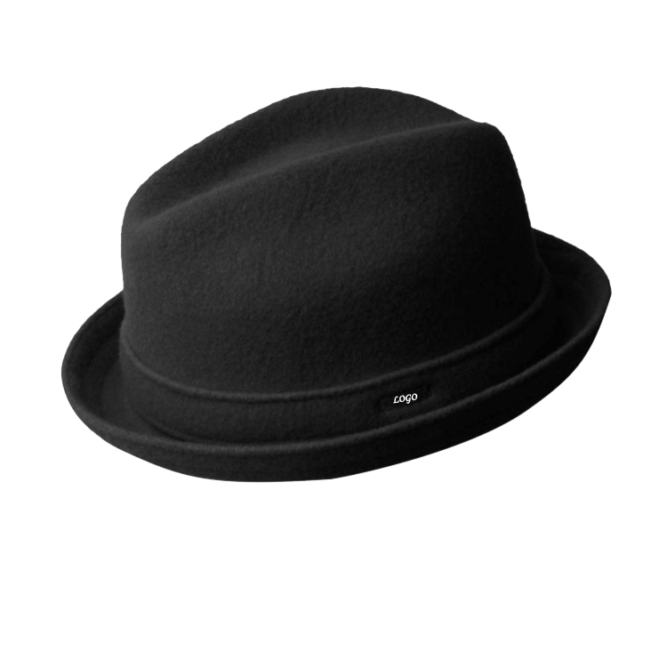 Wool Player Fedora Hat, Feel Fedora Jazz Cappello, classico Vintage Wholesale Wide Brim Fedora Fedora Men Fedora Fedora Fedora Panama Hat1