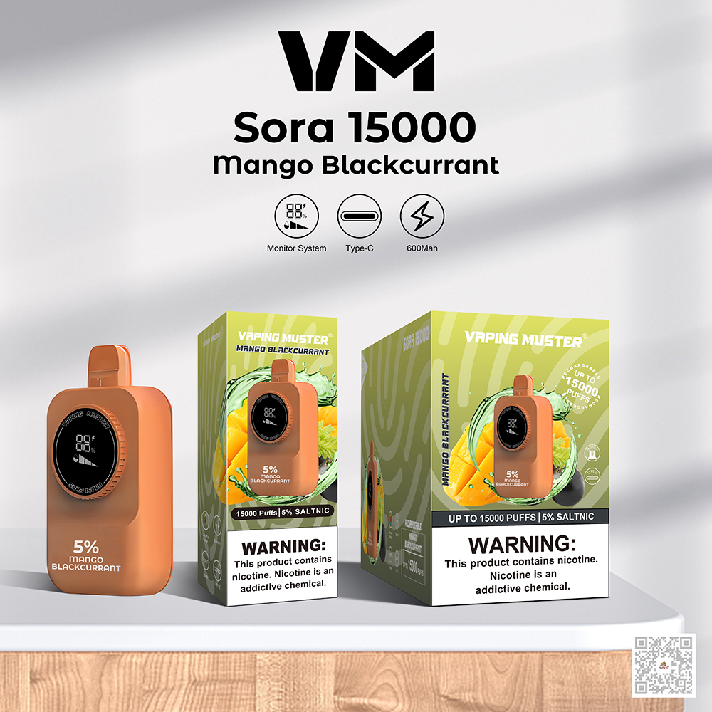 Sora Screen Display E-Cigarette15000