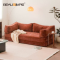 Orange Color personalizable COMPRESIÓN NORDIC SOFA Fabricante externo Selled Compression Sponge Cloud Compression SOFA1