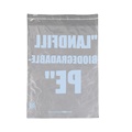PE biodegradable material transparent logo printing self adhesive sealing packaging bags GRS1