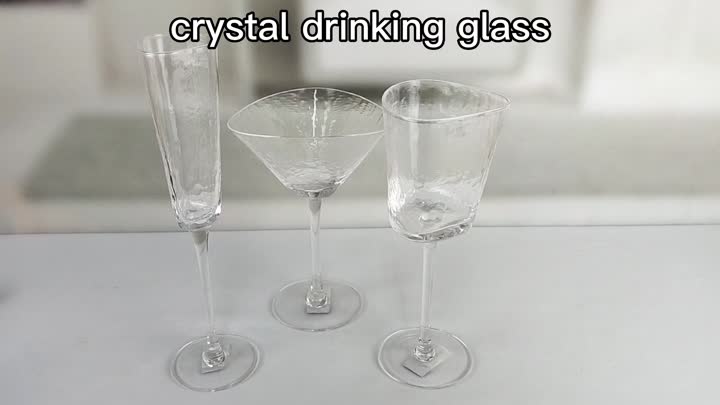 Σφυρί ανάγλυφο Crystal Glass Champagne Flute