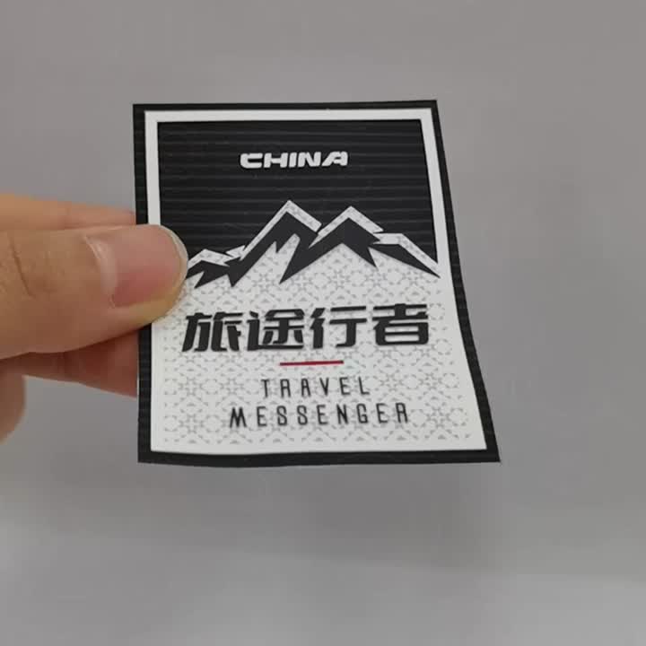 Percetakan silikon dengan logo bertekstur