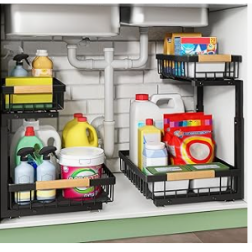 Bộ sắp xếp tủ kéo mới nâng cao hiệu quả lưu trữ nhà bếp với thiết kế kệ kim loại thông minh