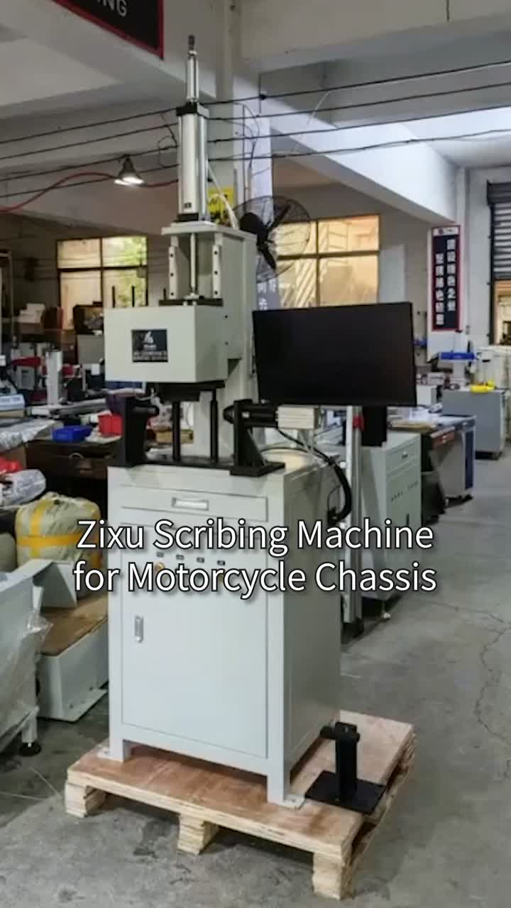 Máquina de marcação Zixu Scribe para gravação VIN de chassi de motocicleta