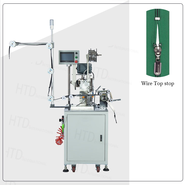 나일론 지퍼 알루미늄 와이어 탑 스톱 기계