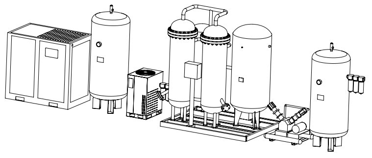 nitrogen generator with booster