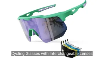Cycling Glasses with Interchangeable Lenses for Multi-Light Conditions Riding1