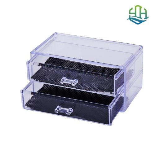 Caja de almacenamiento funcional decorativa de dos niveles, necesidades diarias