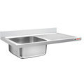 Factory Price OEM ODM Stainless Steel Single Bowl Kitchen Sink with Drainboard1