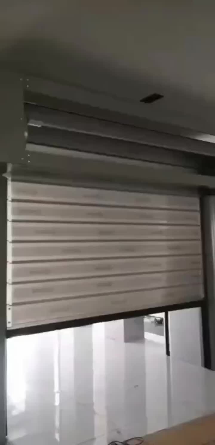 spiral door interlocking with pvc high speed door