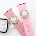 Hot Selling Diamond Luxury Bar Watch Band Charms for Apple Watch Silicone Straps1