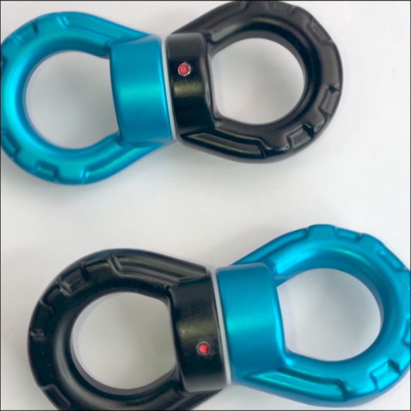 30kn aviação alumínio liga giratória dispositivo de giro A6082 Carabiner de segurança para ioga/hammock1